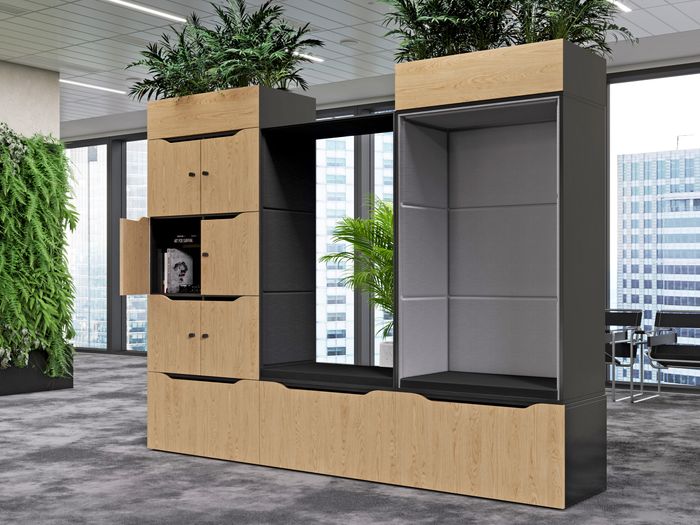 HushLock modular office storage