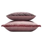 Velvet Cushion Pink With Fringes