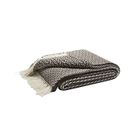 Indianina Cashmere Throw  Carbon