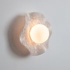 Florence Wall Light in Oyster and Onyx