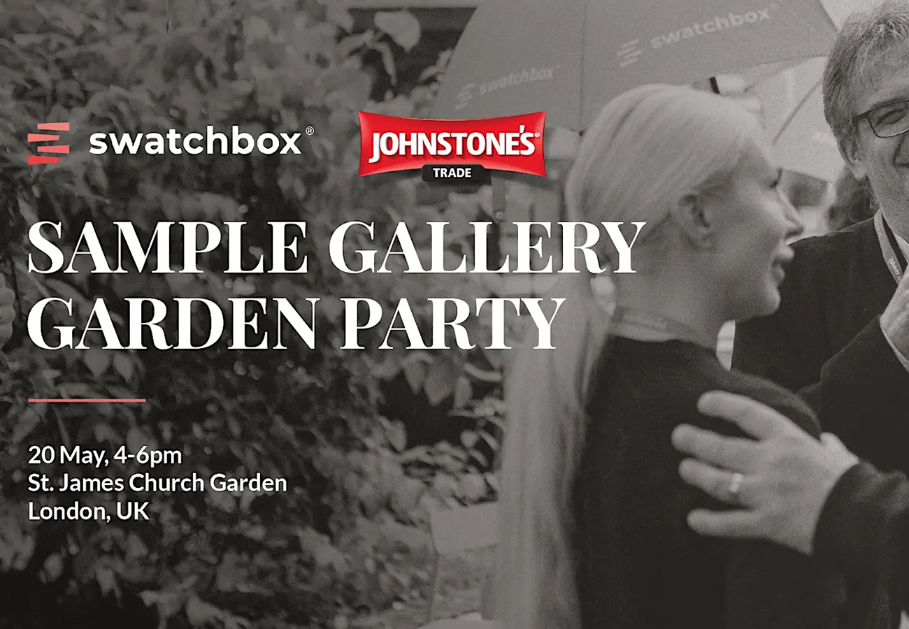 Swatchbox x Johnstone's Trade Sample Gallery Garden Party