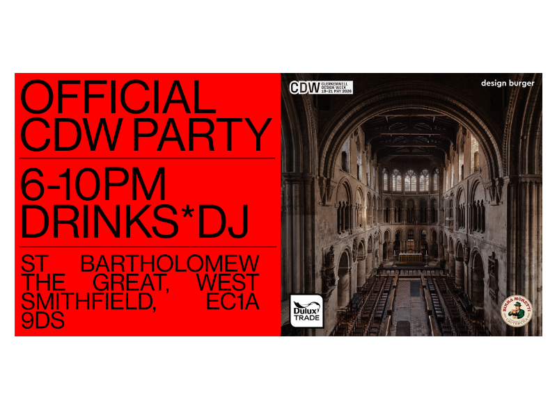 Official CDW Part by Design Burger at The Church of Design