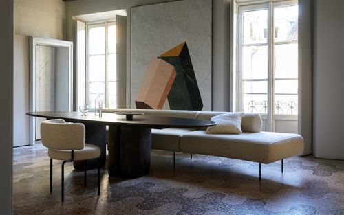 more novelty 2026: ONDA dining sofa by Bernhard Müller
