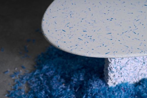 Spared unveils new prototype tables at Clerkenwell Design Week 2026  exploring the future of waste-led furniture design