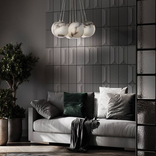 Eurofase - Keplar 7 light Alabaster cluster pendant