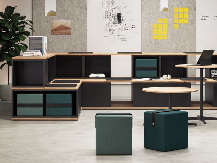 Cubas Flex | Tribune Bench Elements | Project Tables| Modular Furniture