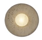 Travertine & Alabaster Diffuser Wall Light - 10 inch - Natural