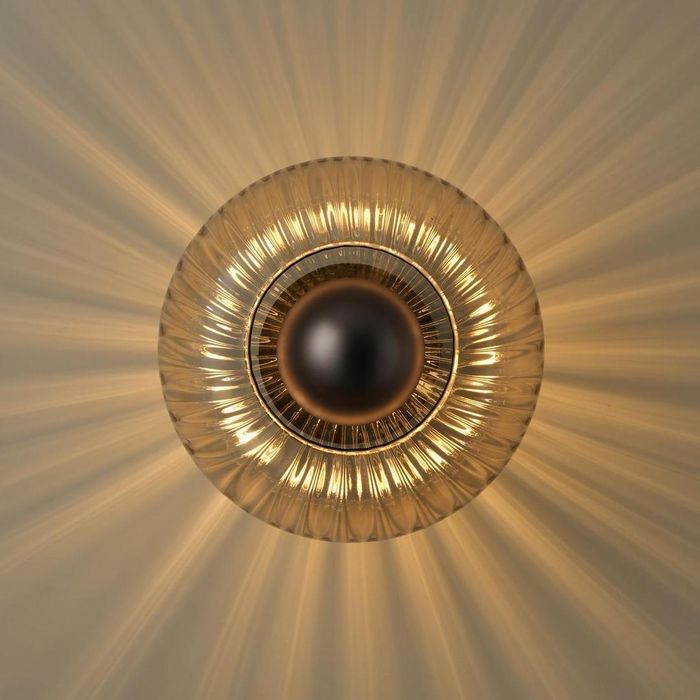 Chelsea Glass Round Diffuser Wall Light Flush Mount