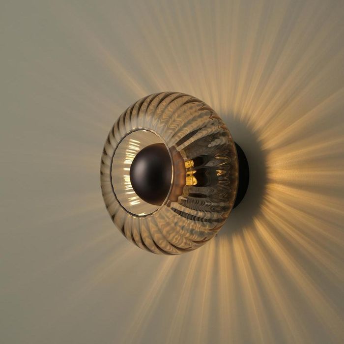 Chelsea Glass Round Diffuser Wall Light Flush Mount