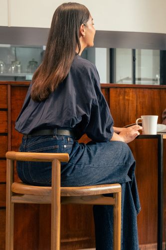 Cinta Wood Bar Stool