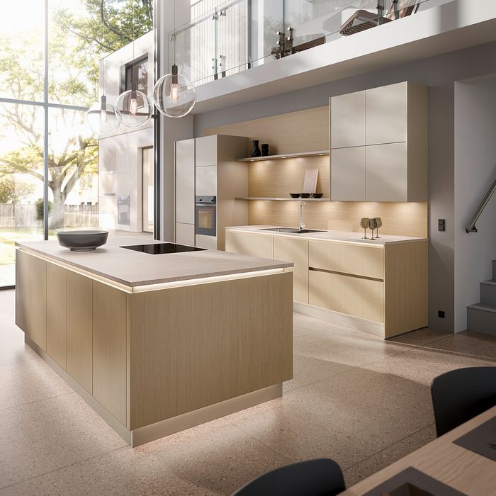 Timeless handleless kitchen