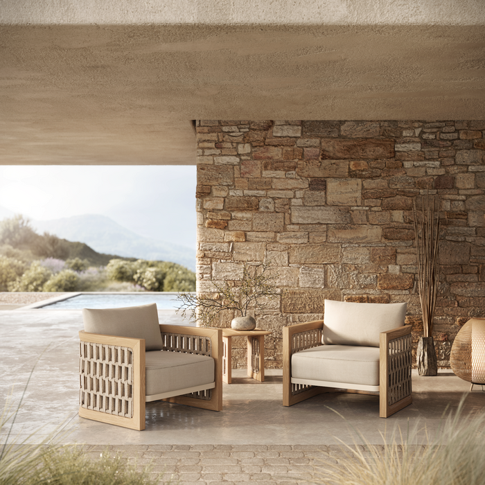 N2 Lounge Chair, Light Teak