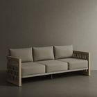 N2 3 Seater Sofa, Light Teak