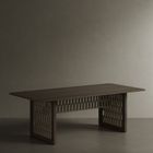 N2 Dining Table, Dark Teak