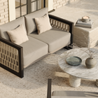 N2 2 Seater Sofa, Dark Teak