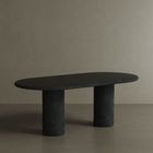 Reine Microskin Dining Table, Nero