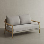 N1 2 Seater Sofa, Light Teak