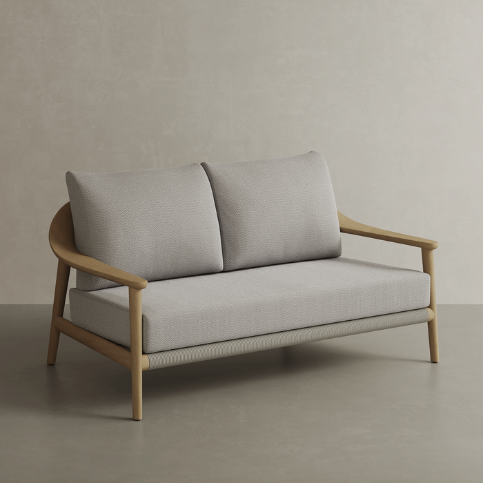 N1 2 Seater Sofa, Light Teak