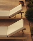 N1 Sun Lounger, Light Teak