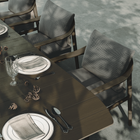 N1 8 Seater Dining Table, Dark Teak