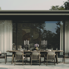 N1 8 Seater Dining Table, Dark Teak