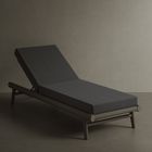 N1 Sun Lounger, Dark Teak