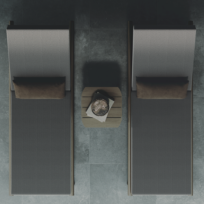 N1 Sun Lounger, Dark Teak