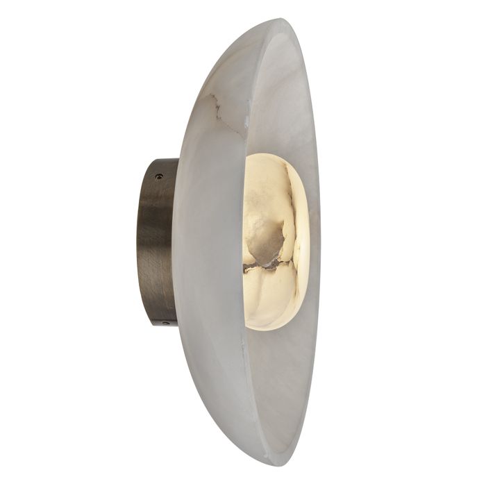 Alabaster Stone Diffuser Wall Light - 10 inch - White