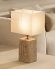 Travertine Rectangular Table Lamp
