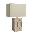 Travertine Rectangular Table Lamp