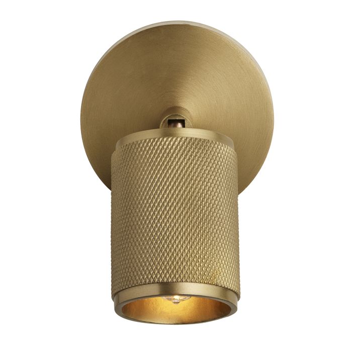 Knurled Spotlight - Single - Brass