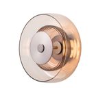 Selby Layered Glass Round Diffuser Wall Light - Bronze