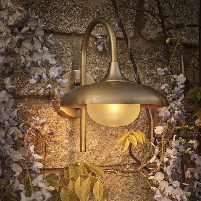 Hayle Outdoor & Bathroom Wall Light - Brass