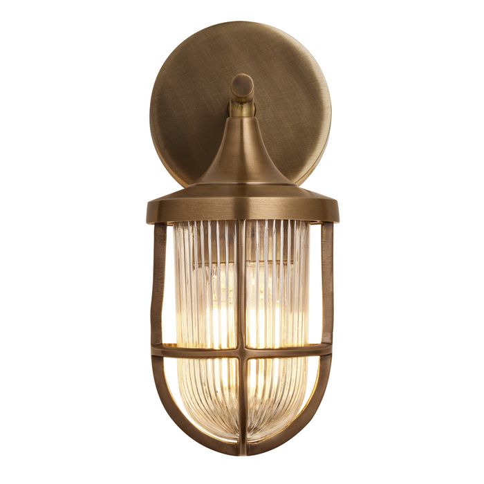 Harbour Outdoor & Bathroom Wall Light - Brass