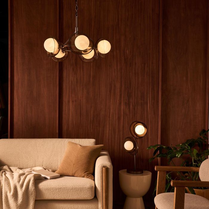 Dulwich Glass Layered Chandelier Light - 20 Inch