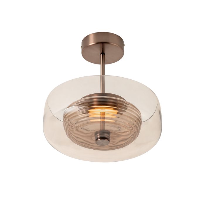 Selby Layered Glass Round Pendant Light