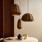 Burnham Fabric Wide Dome Pendant Light- 24 Inch