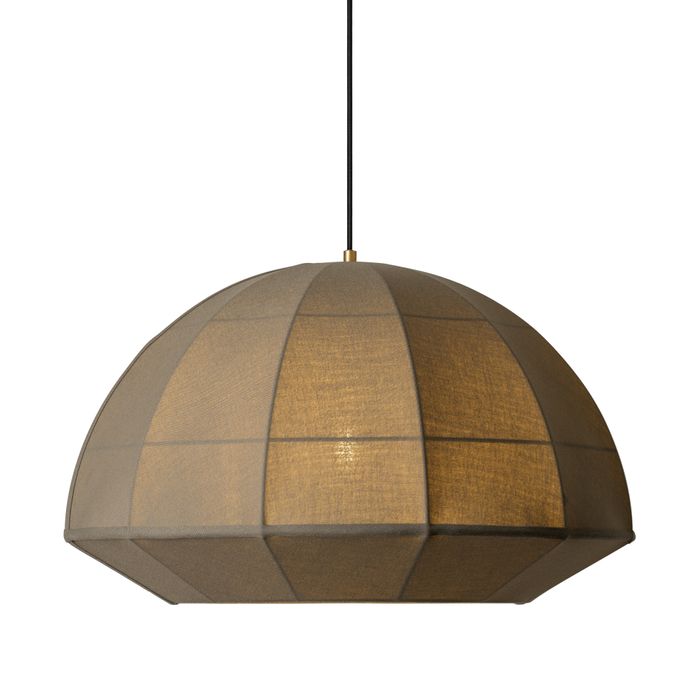 Burnham Fabric Wide Dome Pendant Light- 24 Inch