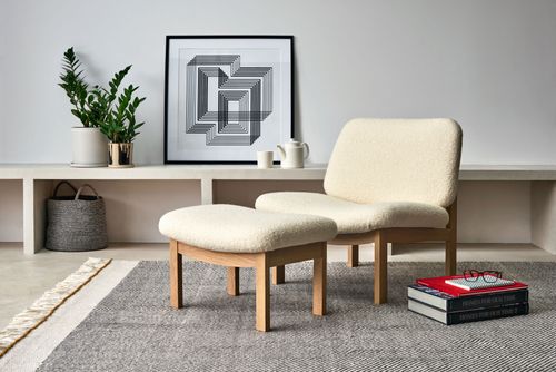 Tamart's Clore Lounge Chair with non-toxic foam free upholstery