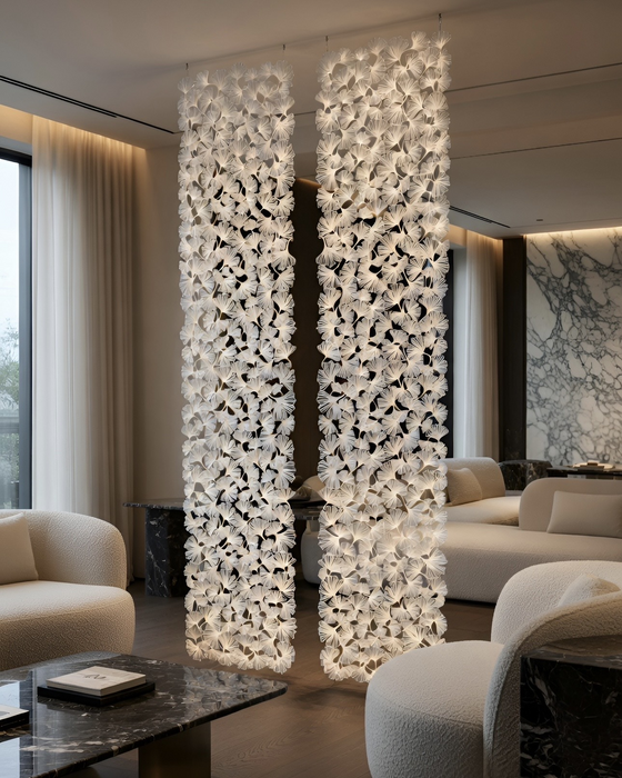 MePa Ginkgo | Decorative Steel panel with Organic Rhythm