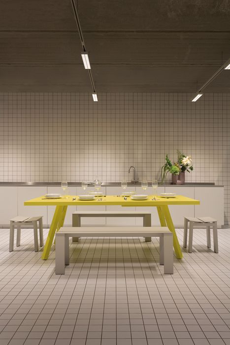You and Me Monochrome ping-pong table