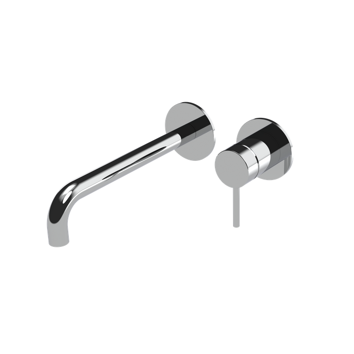 The Gosfield, wall mounted basin mixer tap, single lever, 190mm & 220mm spout