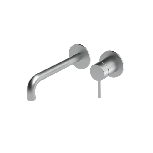 The Gosfield, wall mounted basin mixer tap, single lever, 190mm & 220mm spout