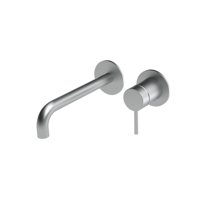 The Gosfield, wall mounted basin mixer tap, single lever, 190mm & 220mm spout