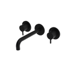 The Gosfield, wall mounted basin mixer tap, two lever, 190mm & 220mm spout