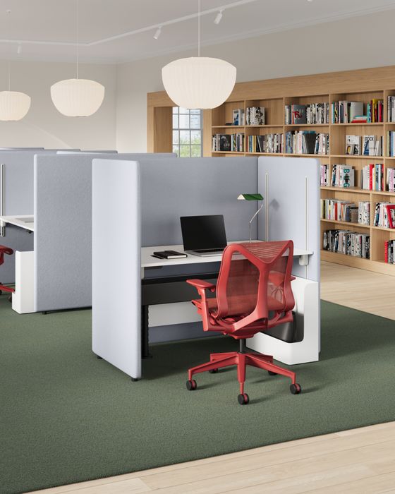 Bound by Herman Miller Sit-Stand Booth and Desking