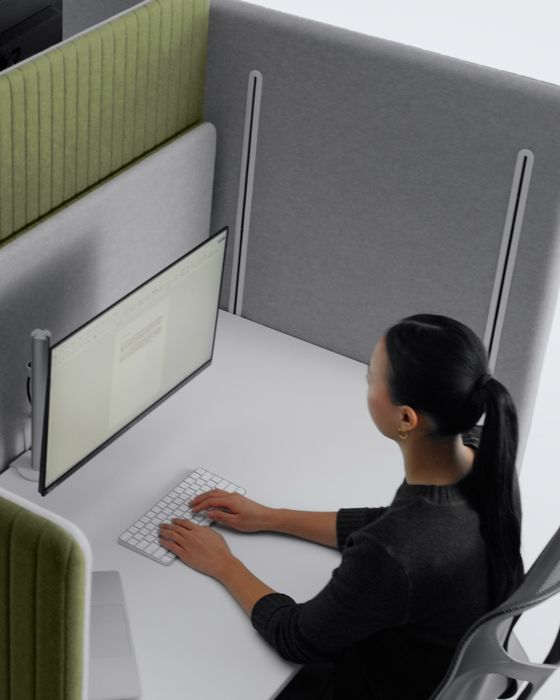 Bound by Herman Miller Sit-Stand Booth and Desking