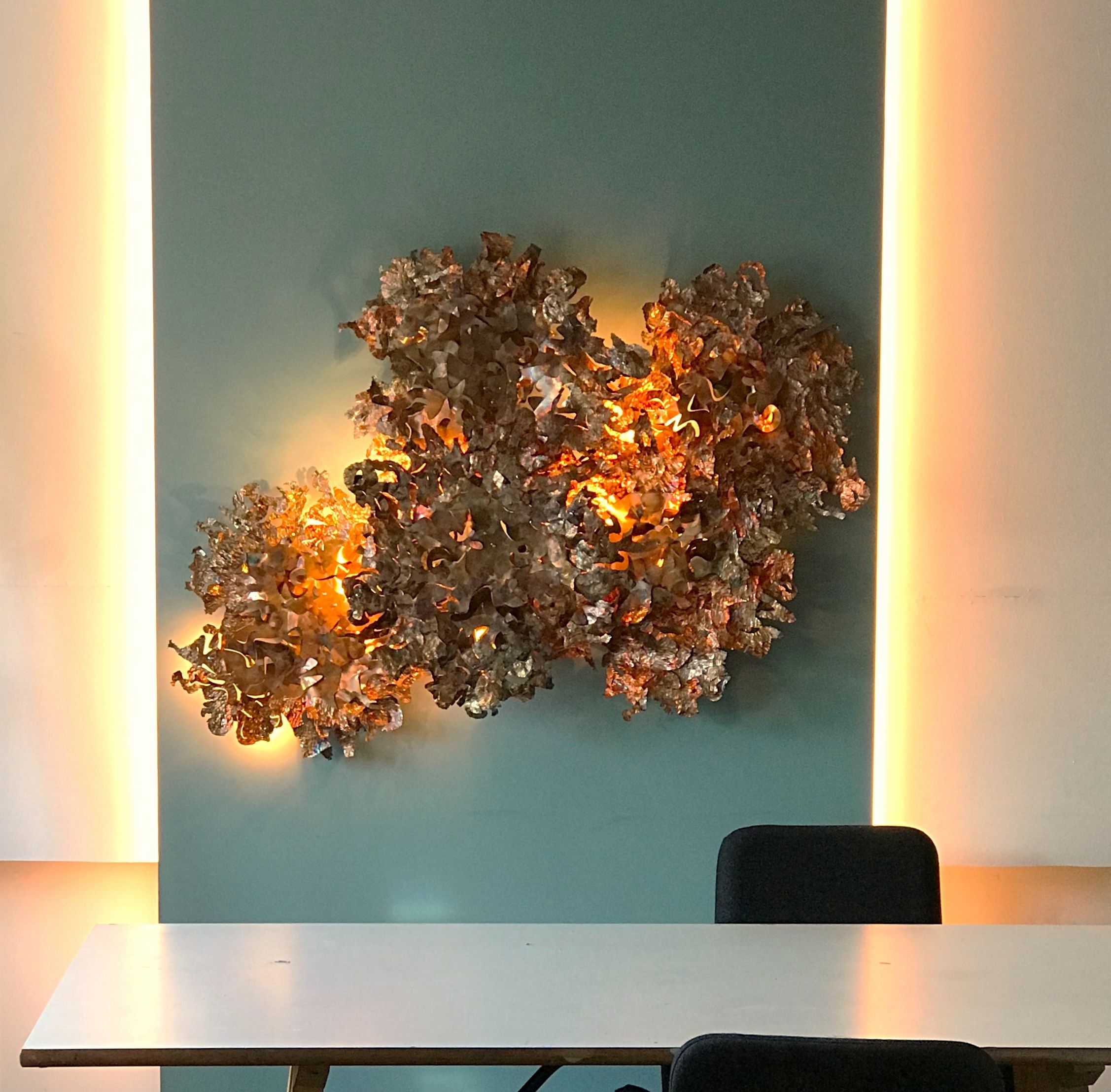 Copper Leaf Wall LIght