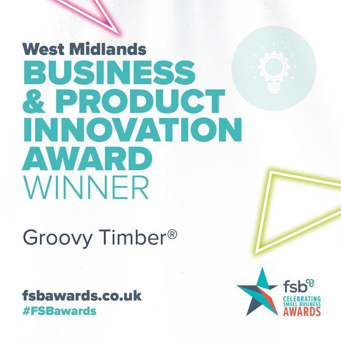 Groovy Timber® wins Business & Product Innovation Award