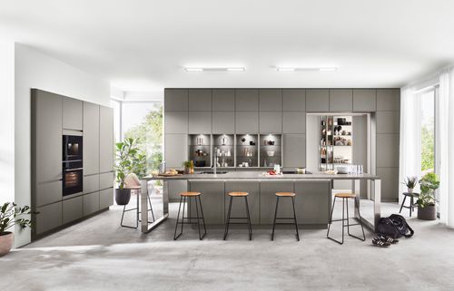 Handleless Open-plan living inspiration